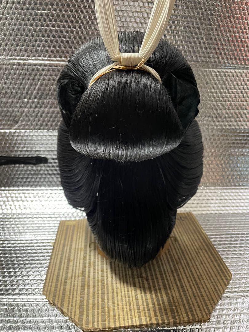 人毛BLACK 日本髪ウィッグ Sサイズ（中サイズ）