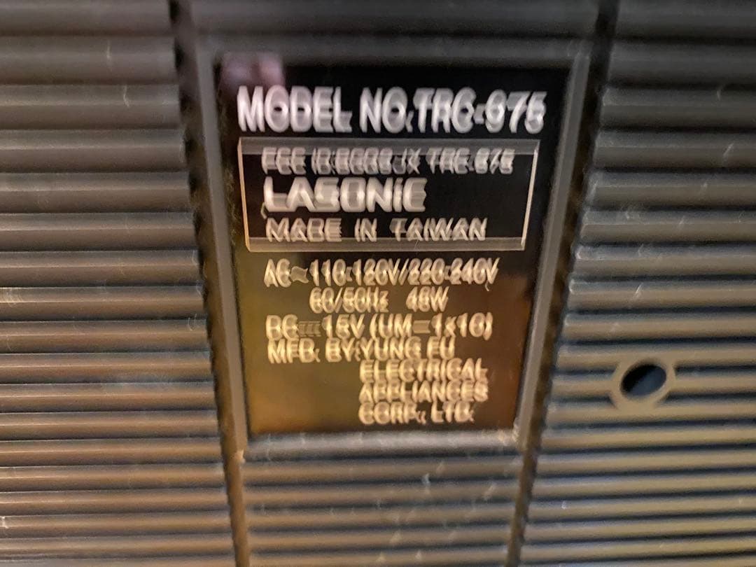 D*R様 稀少‼️昭和　歩行者天国　大型ダブルラジカセ　Lasonic TRC-