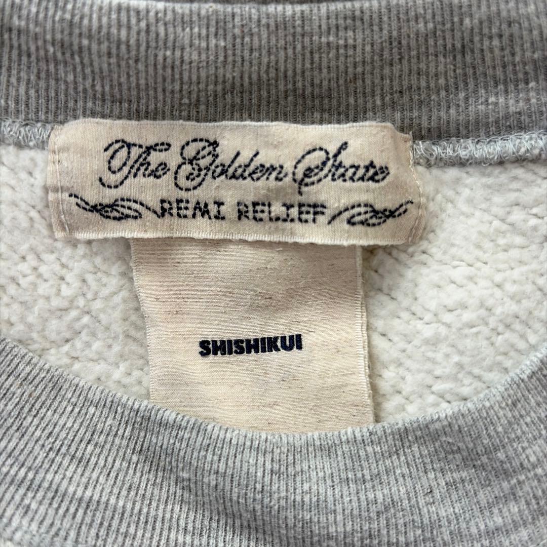 THE SHISHIKUI Brushed Crew ヘザーグレー L シシクイ