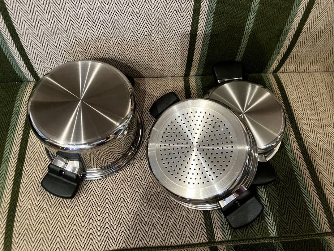 鍋・フライパンセット ステンレス 3点セット