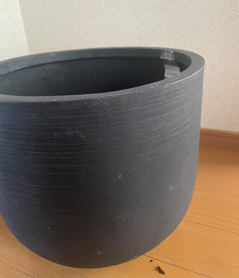 植木鉢 ブラック Uポット 寸胴型 フラワーポット 園芸用品 グラスファイバー鉢