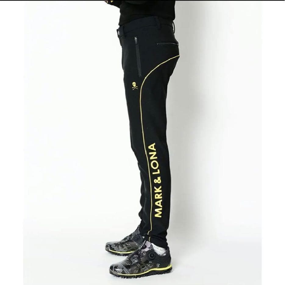新品 MARK&LONA HEAT ENERGY スカル トラック パンツ