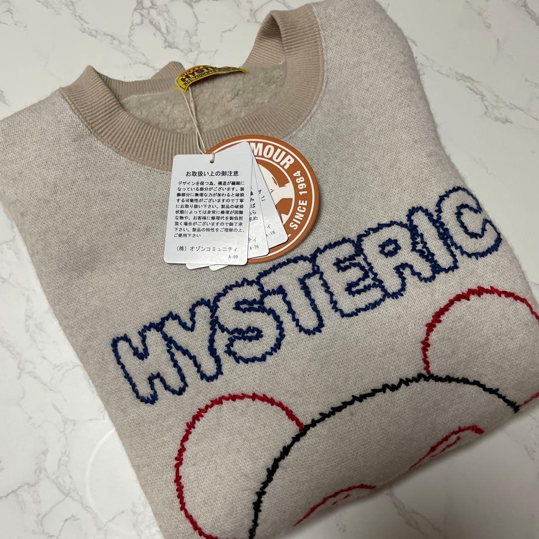 ヒステリックグラマー　RED EYE FLASH刺繍　オーバーサイズスウェット