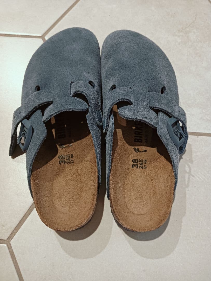 ビルケンシュトックボストン　38ナロー（エレメンタルブルー）