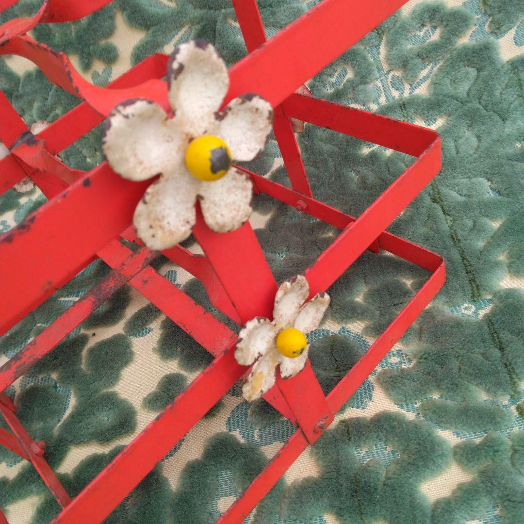 フランス　1920年代　アンティーク　アイアンボトルキャリー