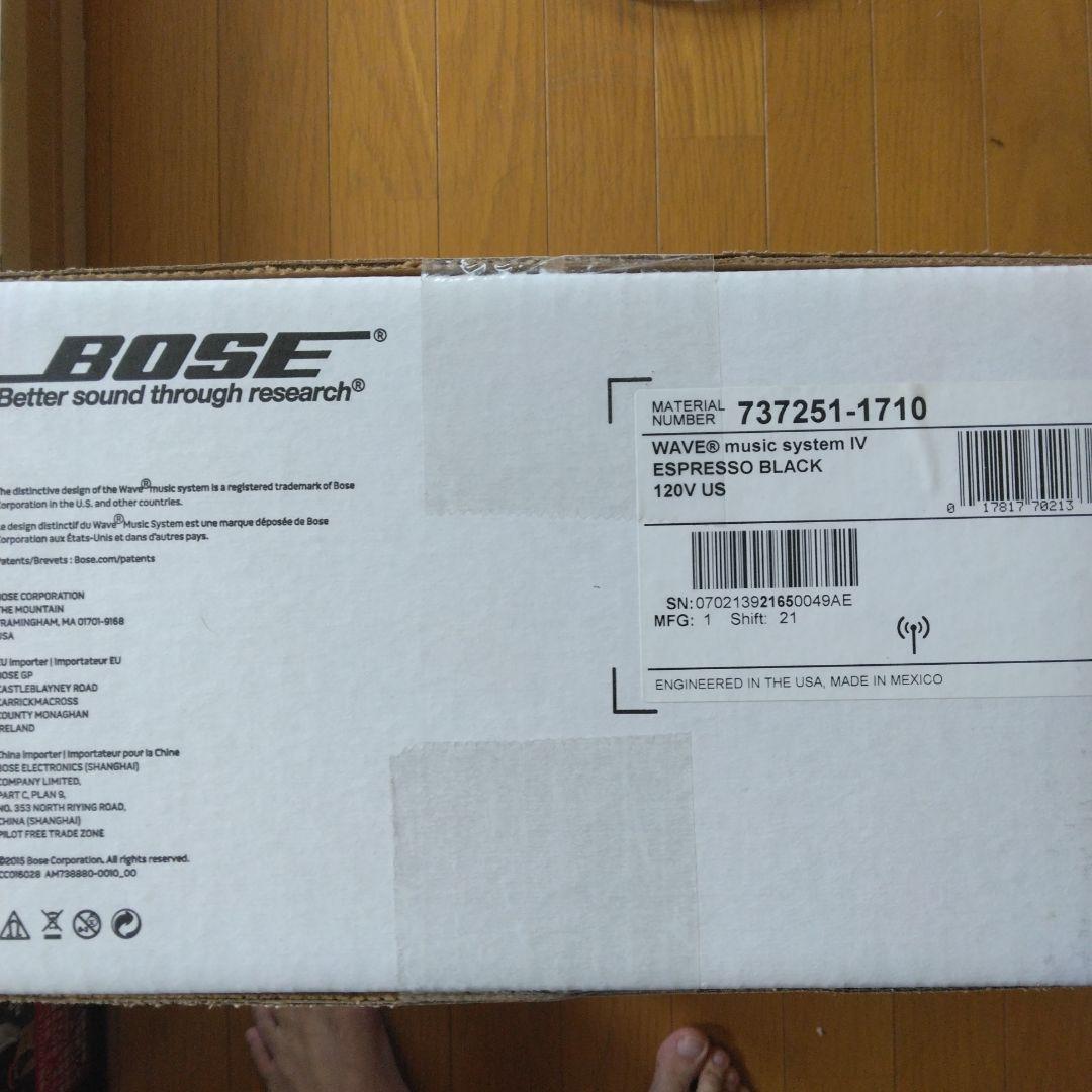 新品 未使用品 BOSE WAVE MUSIC SYSTEM IV ボーズ 黒